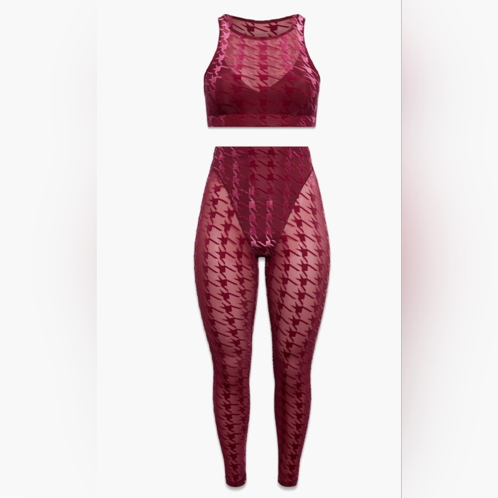 Savage x fenty houndstooth 2 piece set - Picture 13 of 14
